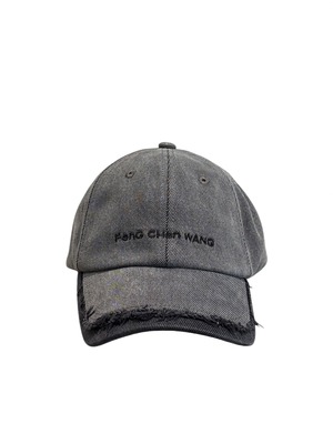 【26SS】Feng Chen Wang フェンチェンワン / GRAY DENIM SPLICED BASE BALL CAP