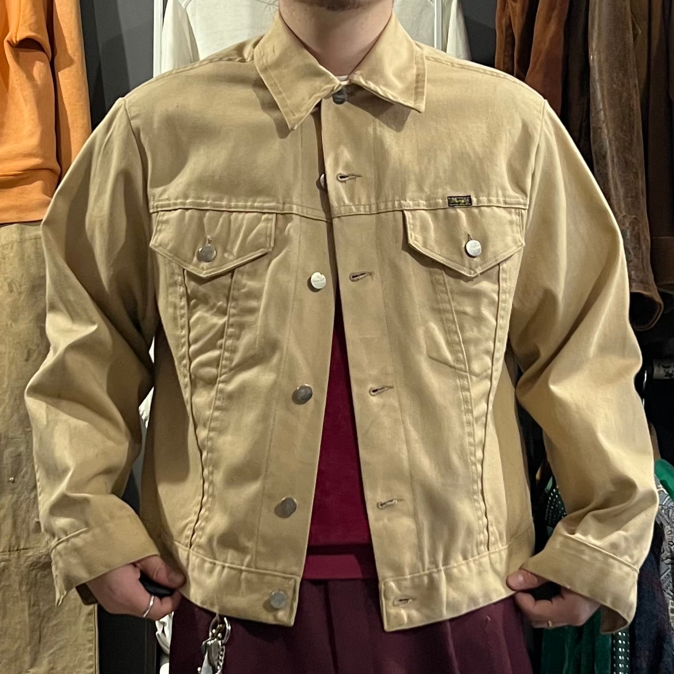 70s Wrangler cotton twill trucker jacket 44 | MASEA