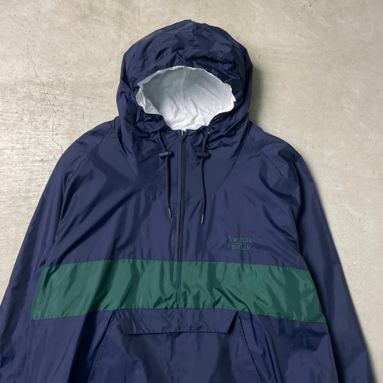 CHARLES RIVER アノラックパーカー 企業ロゴ メンズL-XL相当 古着