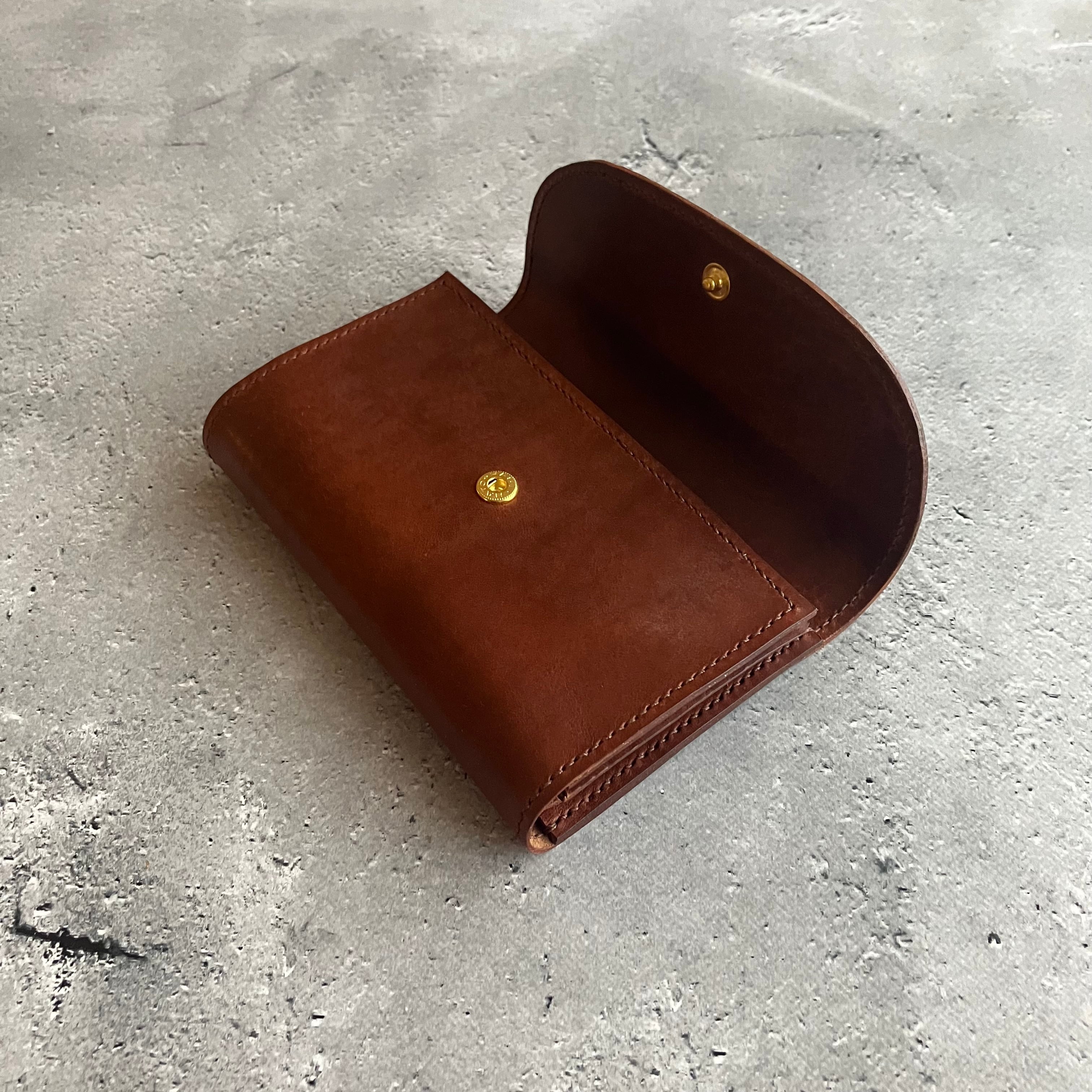 MIDDLE WALLET】三つ折り財布 ダークブラウン | 革財布・革小物の