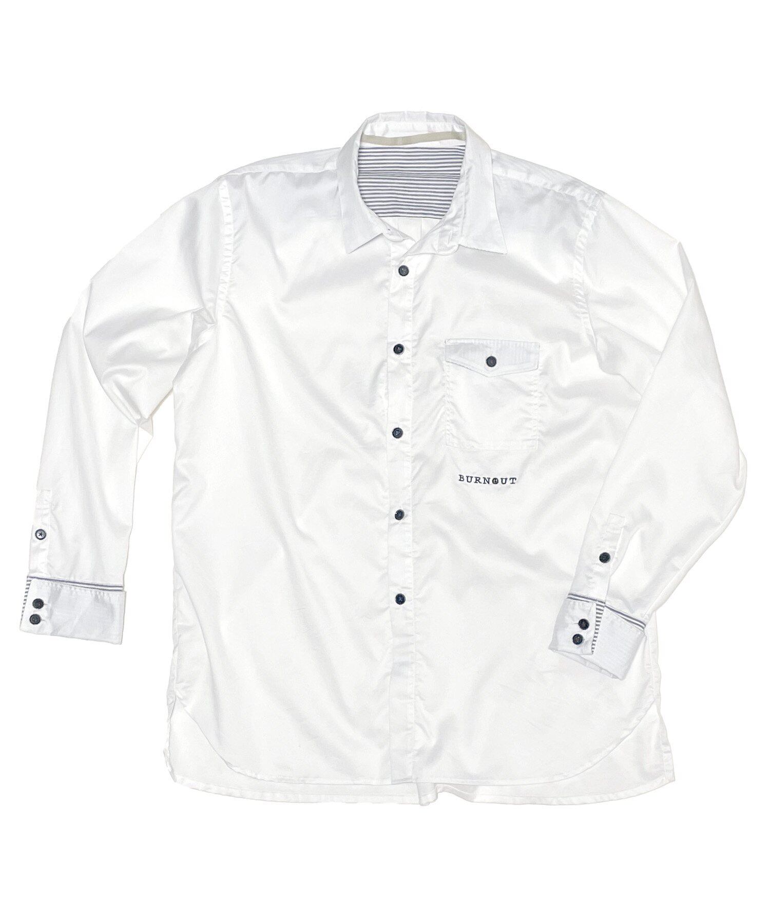 BURNOUT（バーンアウト）『21' AW collection』 ビッグシャツ（White