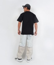 【#Re:room】VINTAGE PANEL SWITCHING WIDE DENIM［REP247］