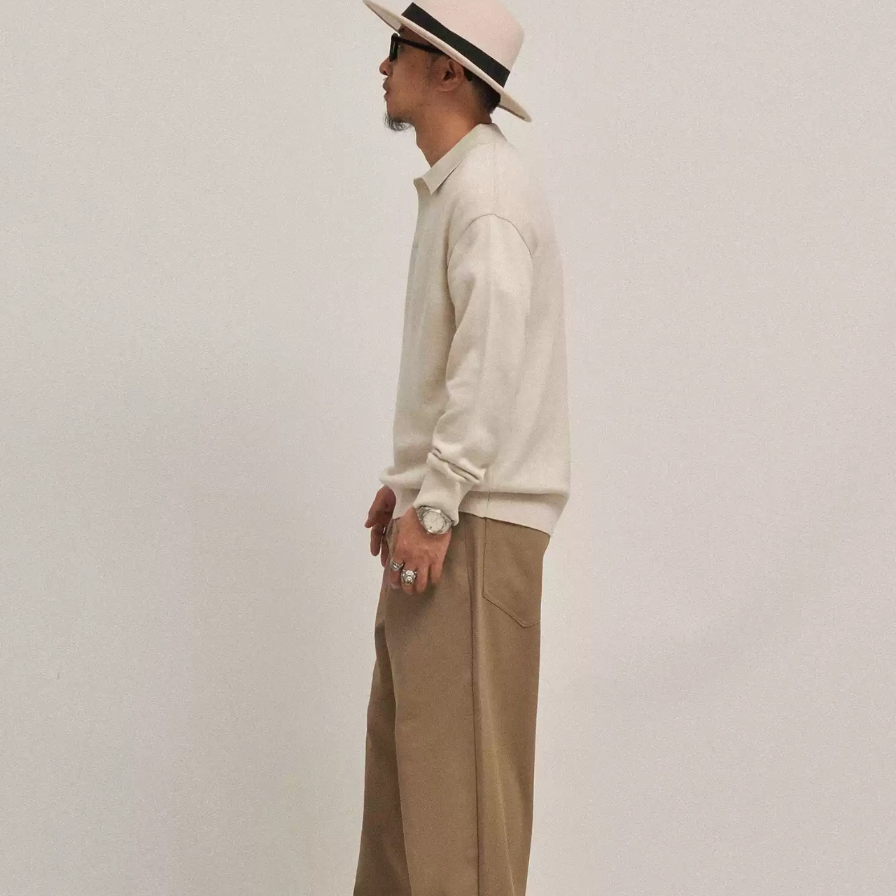 クラシック ポロカラー ニットセーター A1967 - 3