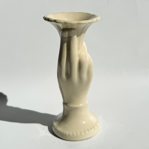 Cream hand vase Cream hand vase