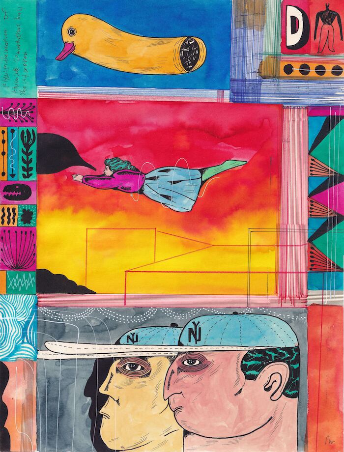 開運絵画】赤富士天照大御神 金運仕事運 経営ビジネス 色紙サイズ即