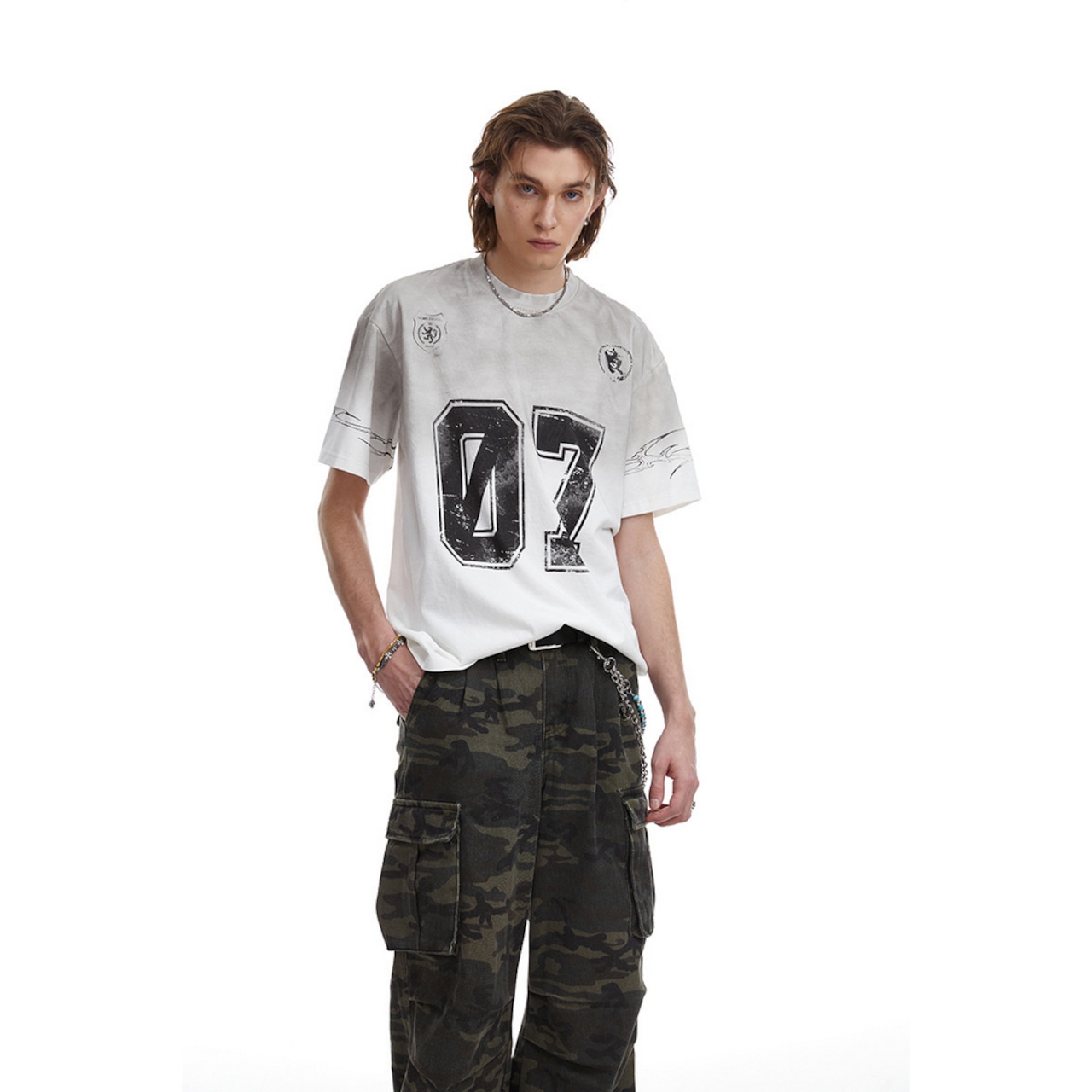 VINTAGE ストリート 07プリント Tシャツ T1790