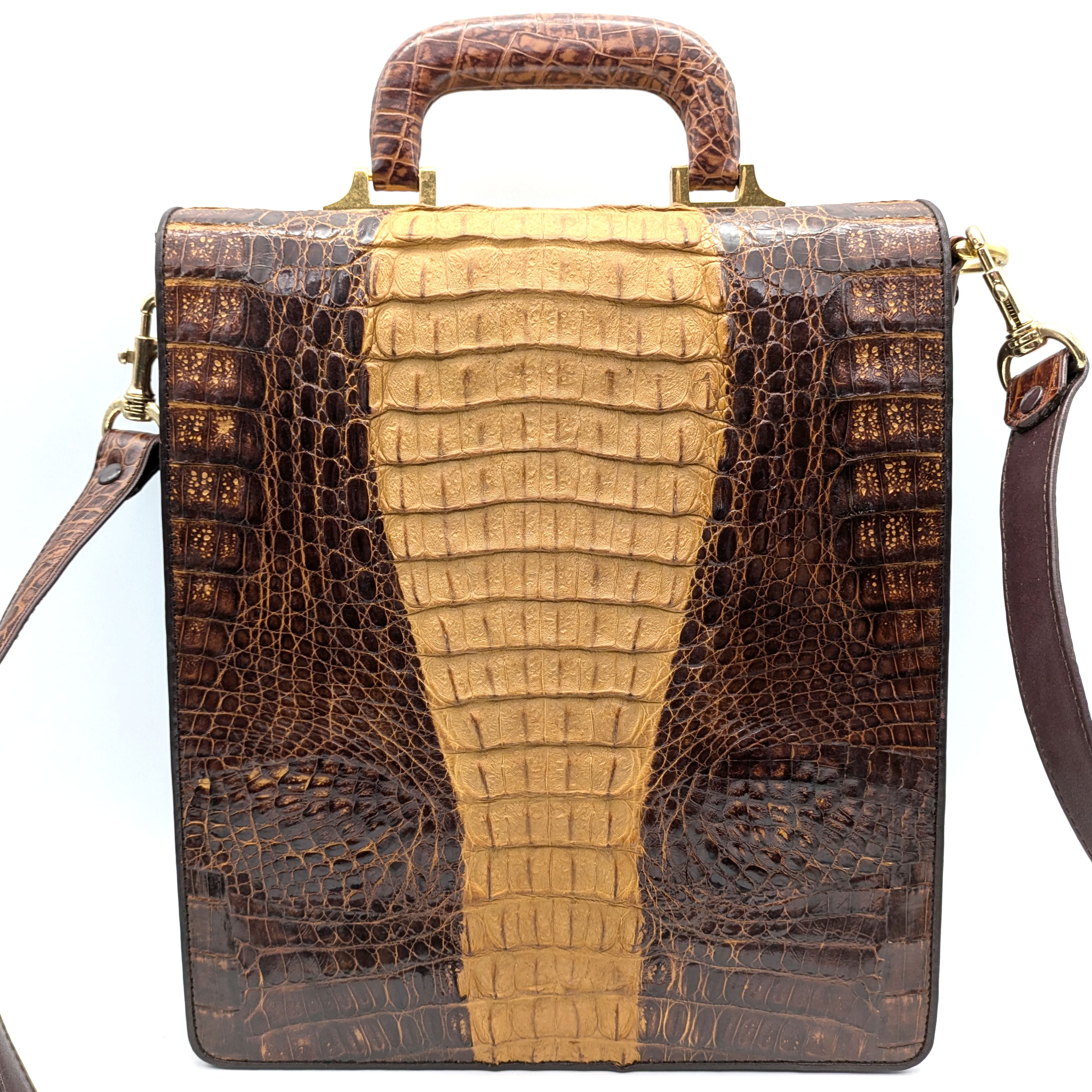 amiet・クロコダイル・ワニ革・ショルダーバッグ・No.240925-30・梱包