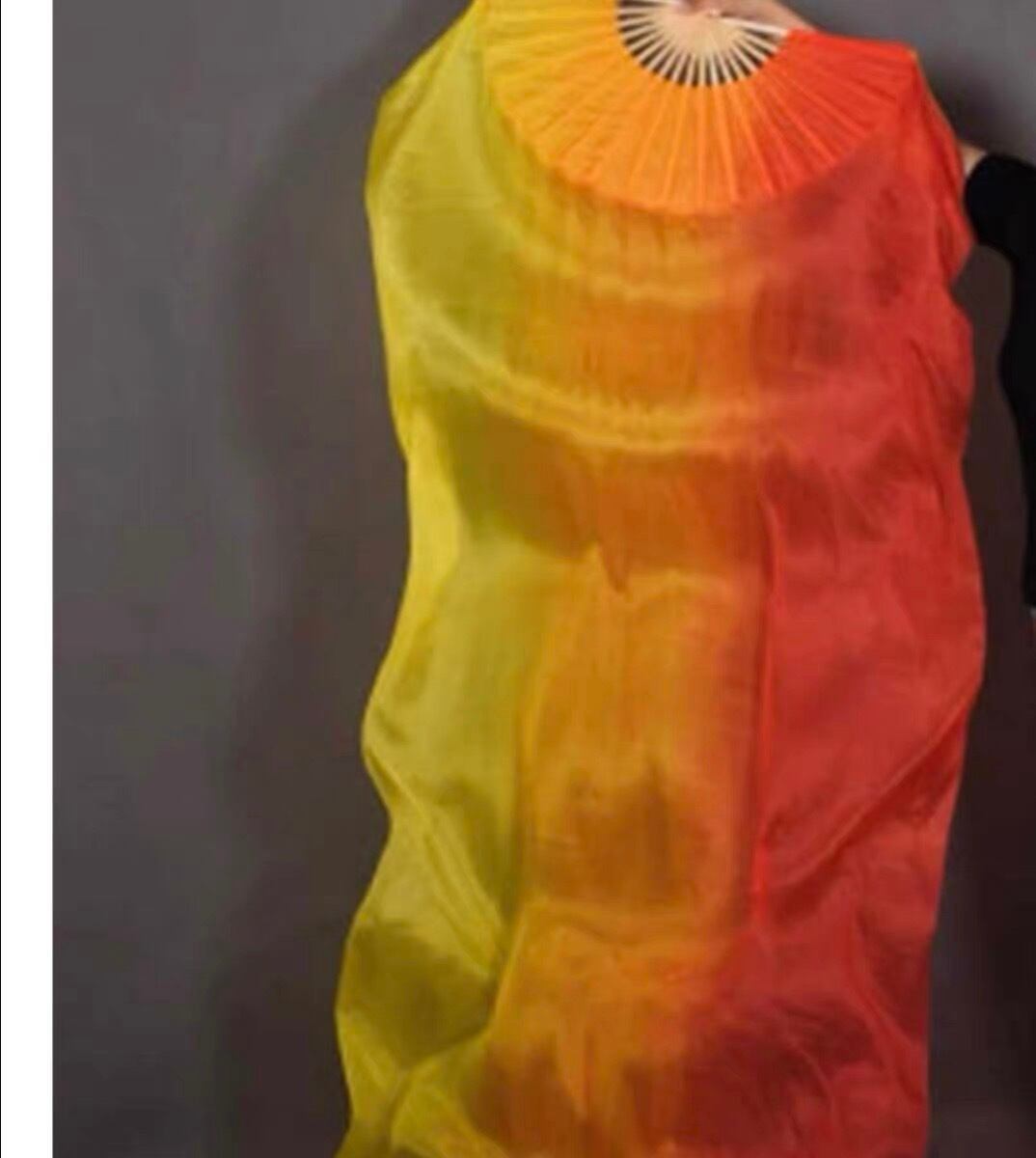 【翌日発送可能】シルクファンベール 3色グラデーション左右2本セット1.8m