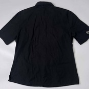 イタリア製 MIRELLA MATTEINI ミレラマッティーニ ビーズ デザイン 半袖シャツ 46/ブラック レディース