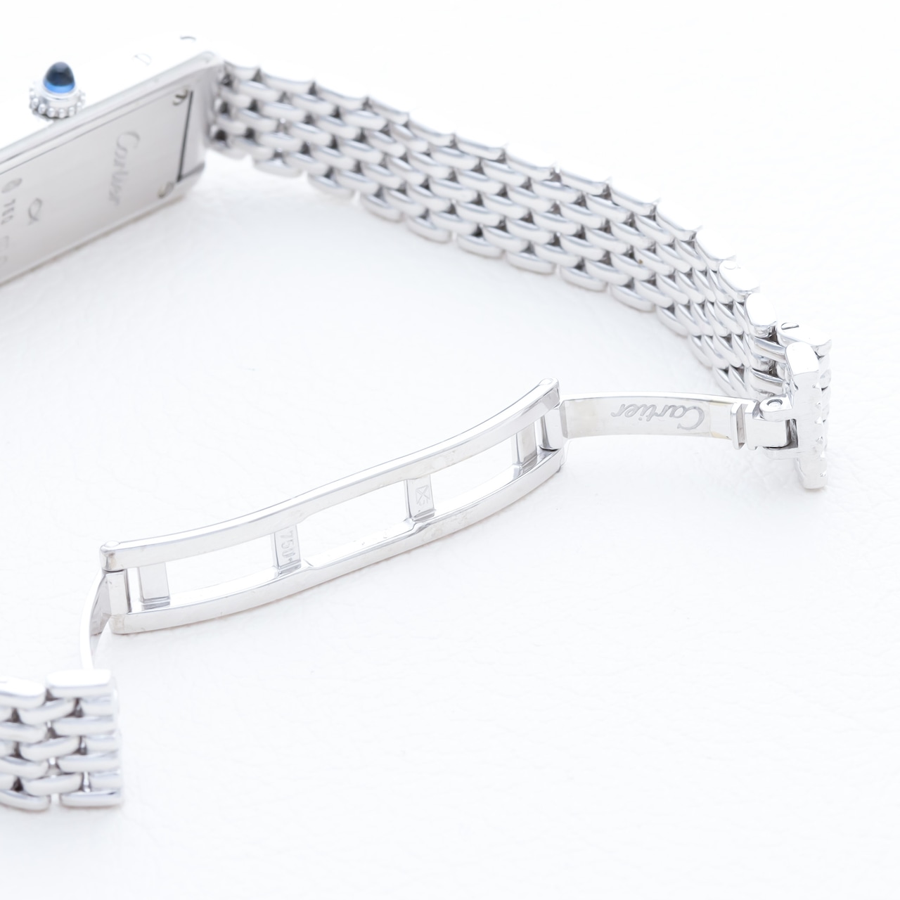 カルティエ タンクアロンジェ ホワイトゴールド 金無垢