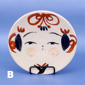 《 鈴木ハツミ 》高台丸小皿　こけし