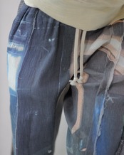 kotoha yokozawa - Graphic Yoryu Pants ：Mono Coil｜グラフィック楊柳／風景プリント／size 4