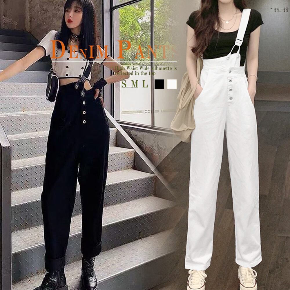 ワンショルダー デニム サロペット パンツ レディース きれいめ おしゃれ 大人 大人女子 ストリート オールインワン オーバーオール カジュアル Ritz Chic