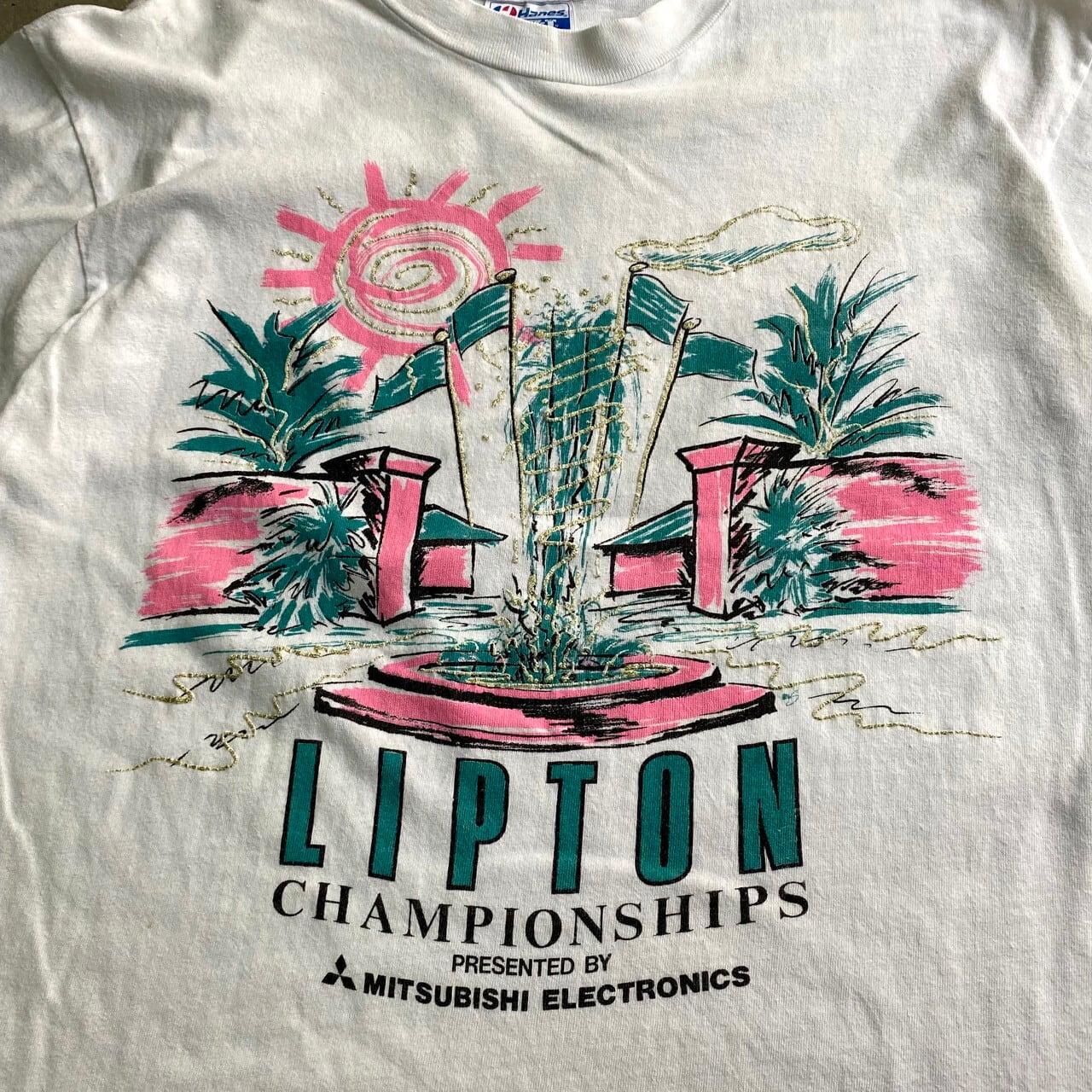 【SONY】80s USA製 企業ロゴ入りTシャツ L