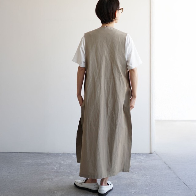 サイドスリットロングジレ　
