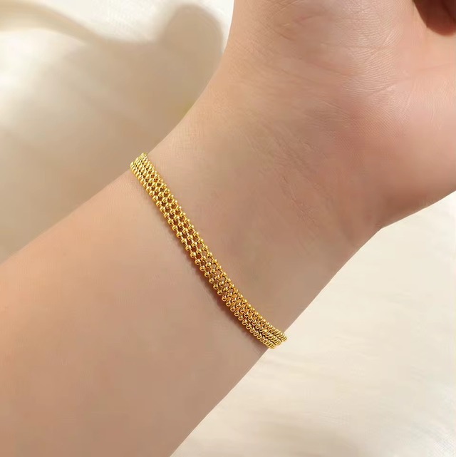 金アレ対応  きらめきブレスレット(01009)