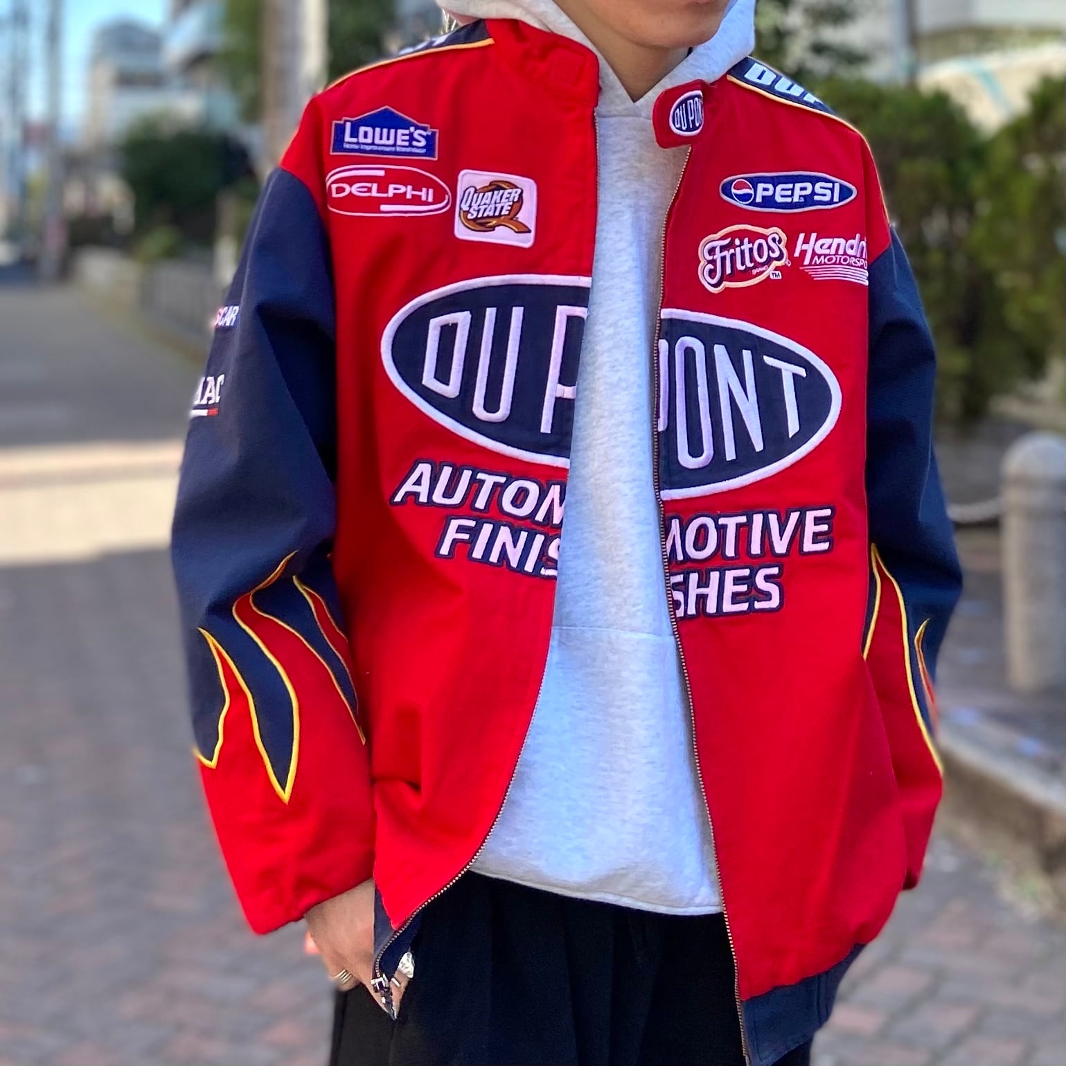 size:L【 DU PONT 】CHASE NASCAR レーシングジャケット