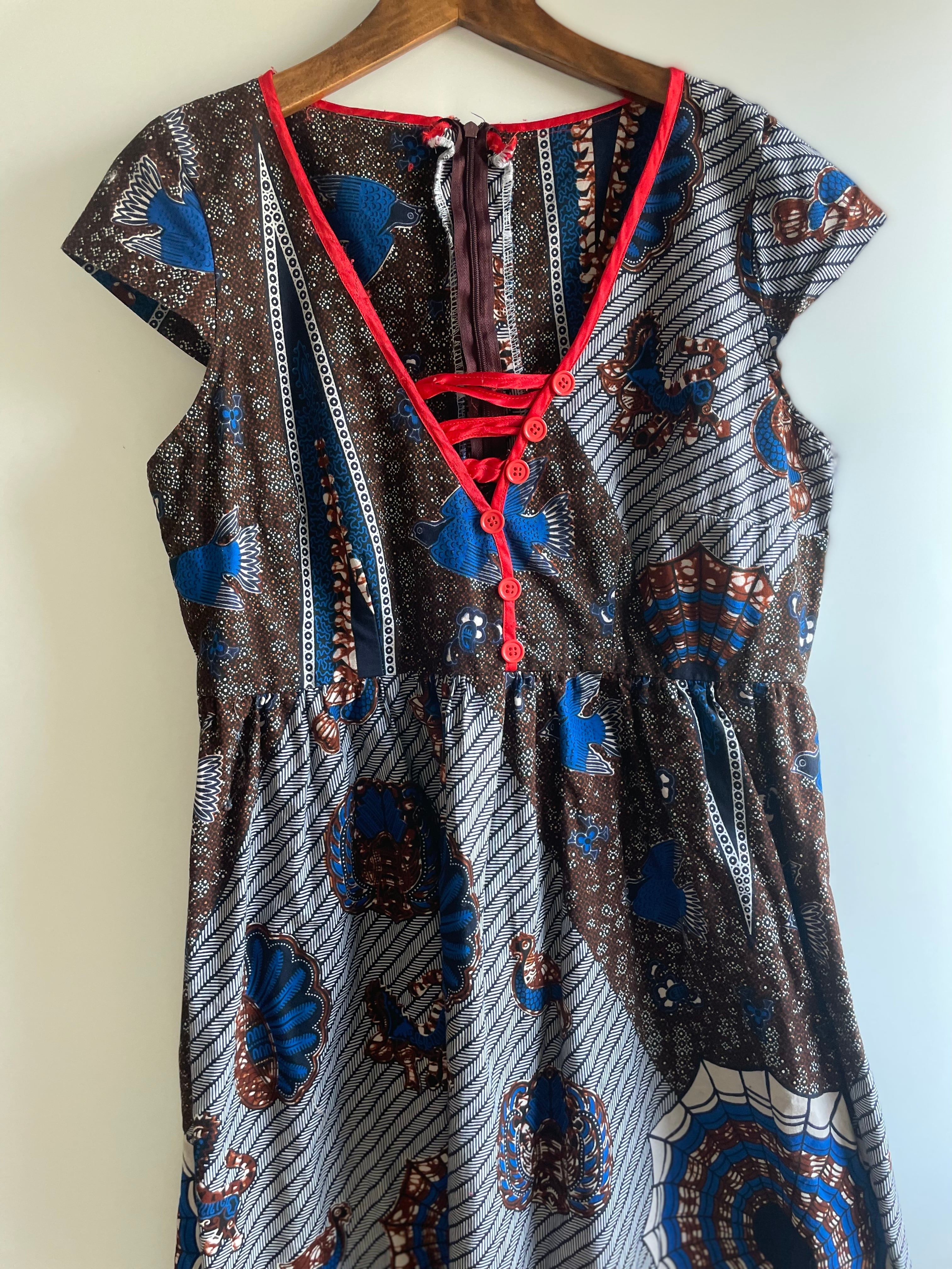 African batik dress アフリカンバティック ワンピース | vitamin