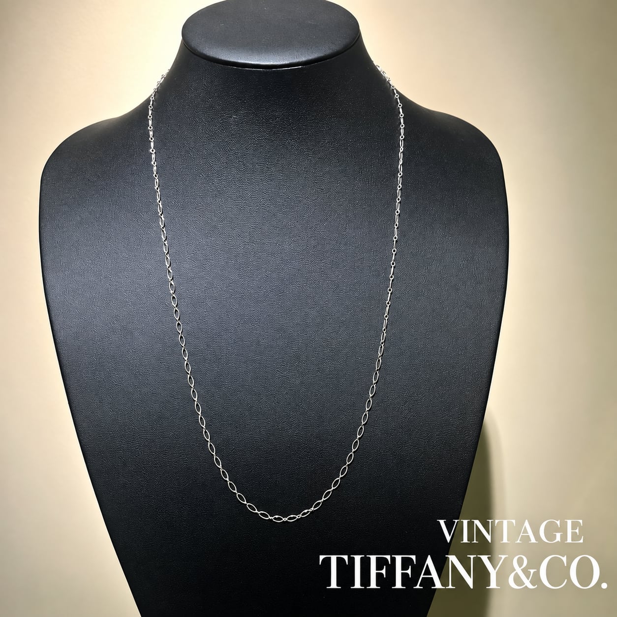 TIFFANY & Co】2992 ロングオーバルチェーン ネックレス 62cm シルバー