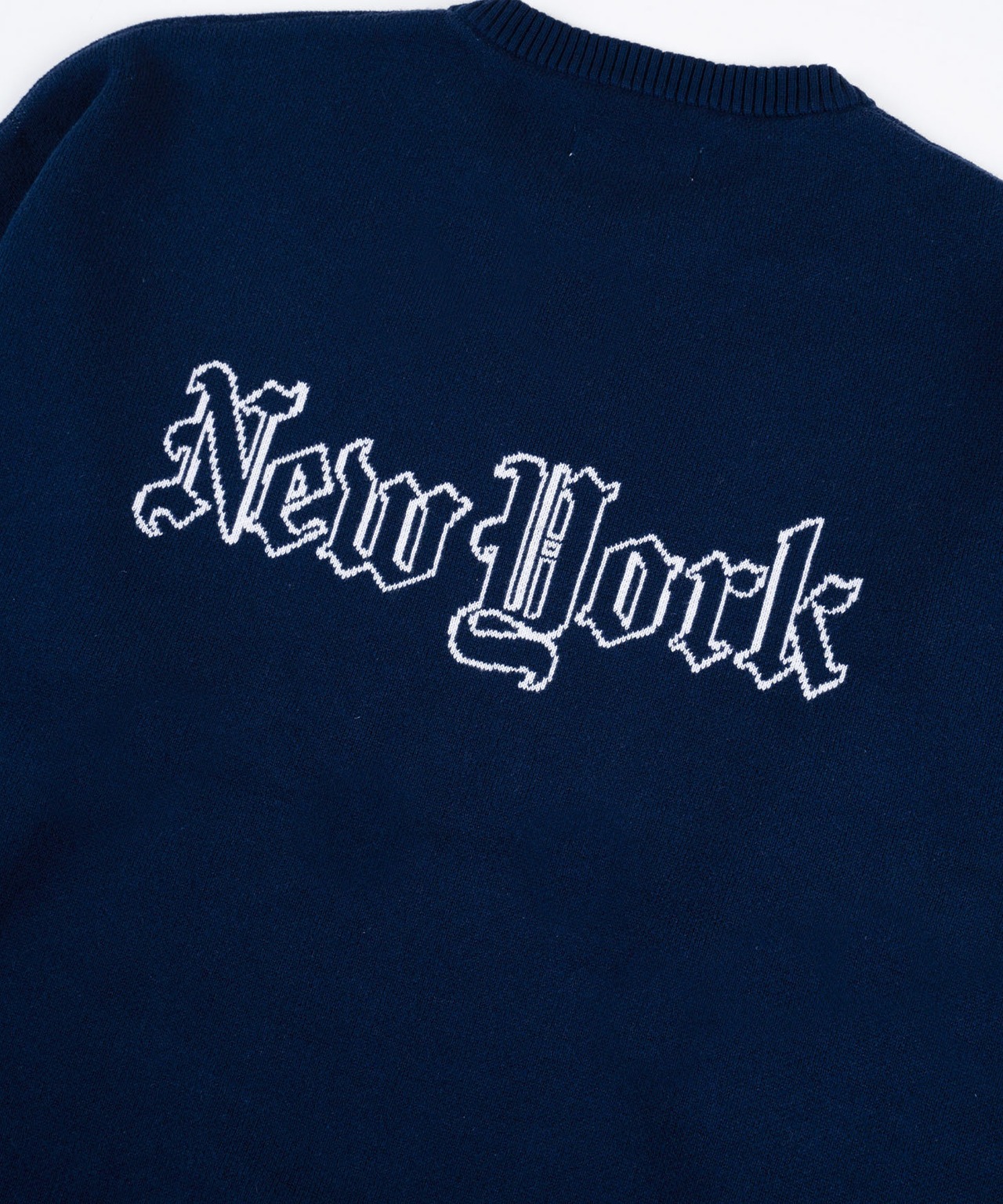 【#Re:room】＃RE:ROOM NEW YORK LOGO BIG CREW KNIT［REK106］