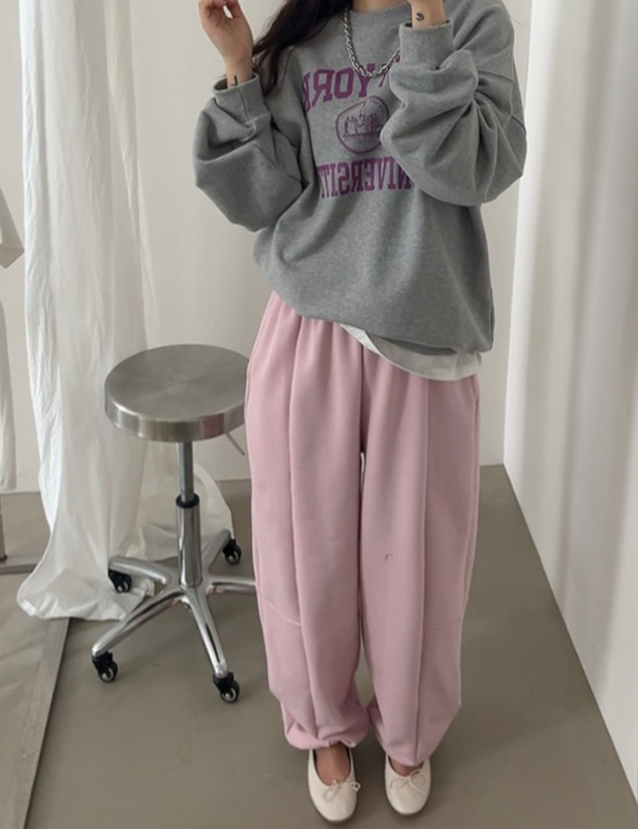 【新作5%OFF・3日間】University Sweat Tops_2colors