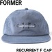 スナップバックキャップ 帽子 FORMER フォーマー RECURRENT F CAP FHW-25202 25SU日本代理店正規品