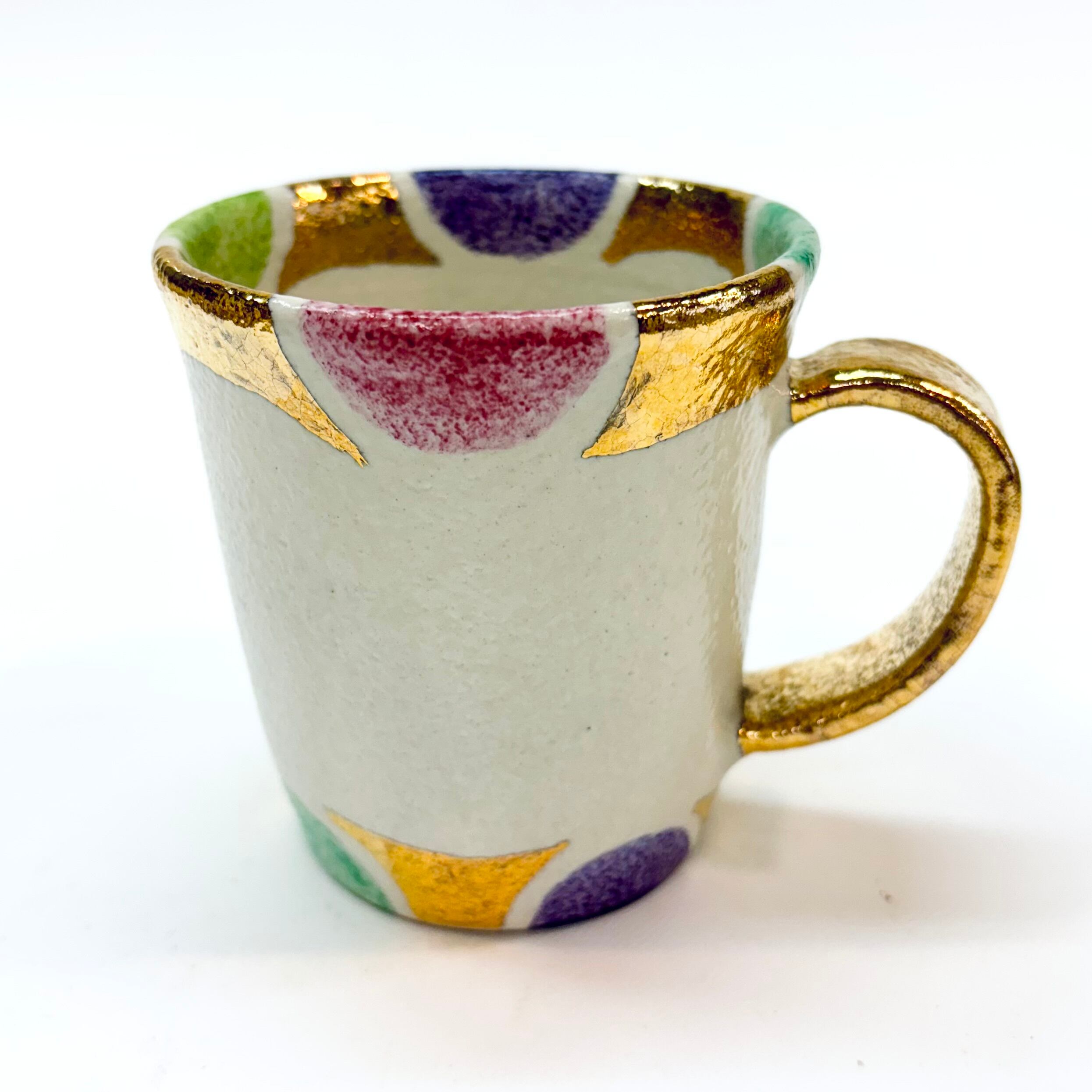 金彩色絵マグカップ (240344)
