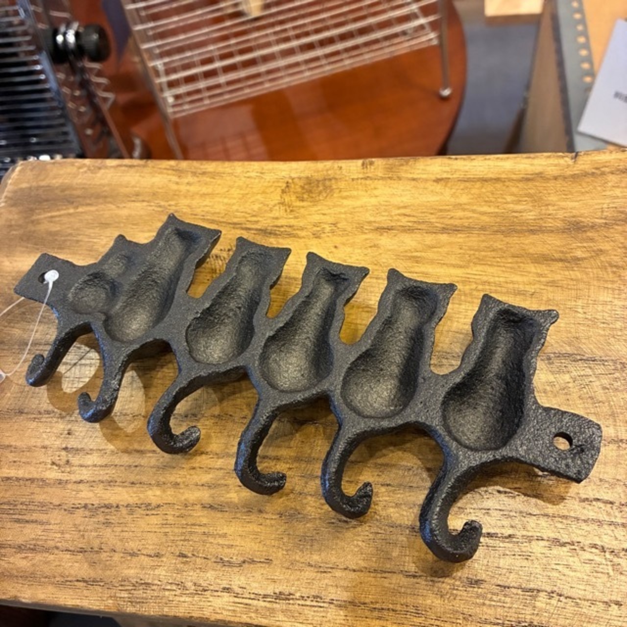 DULTON CATS HOOK ANTIQUE BLACK / ダルトン キャット フック アンティークブラック 猫 ネコ アイアン アンティーク調 アニマル かわいい おしゃれ ビス付 6連 DIY 店舗ディスプレイ