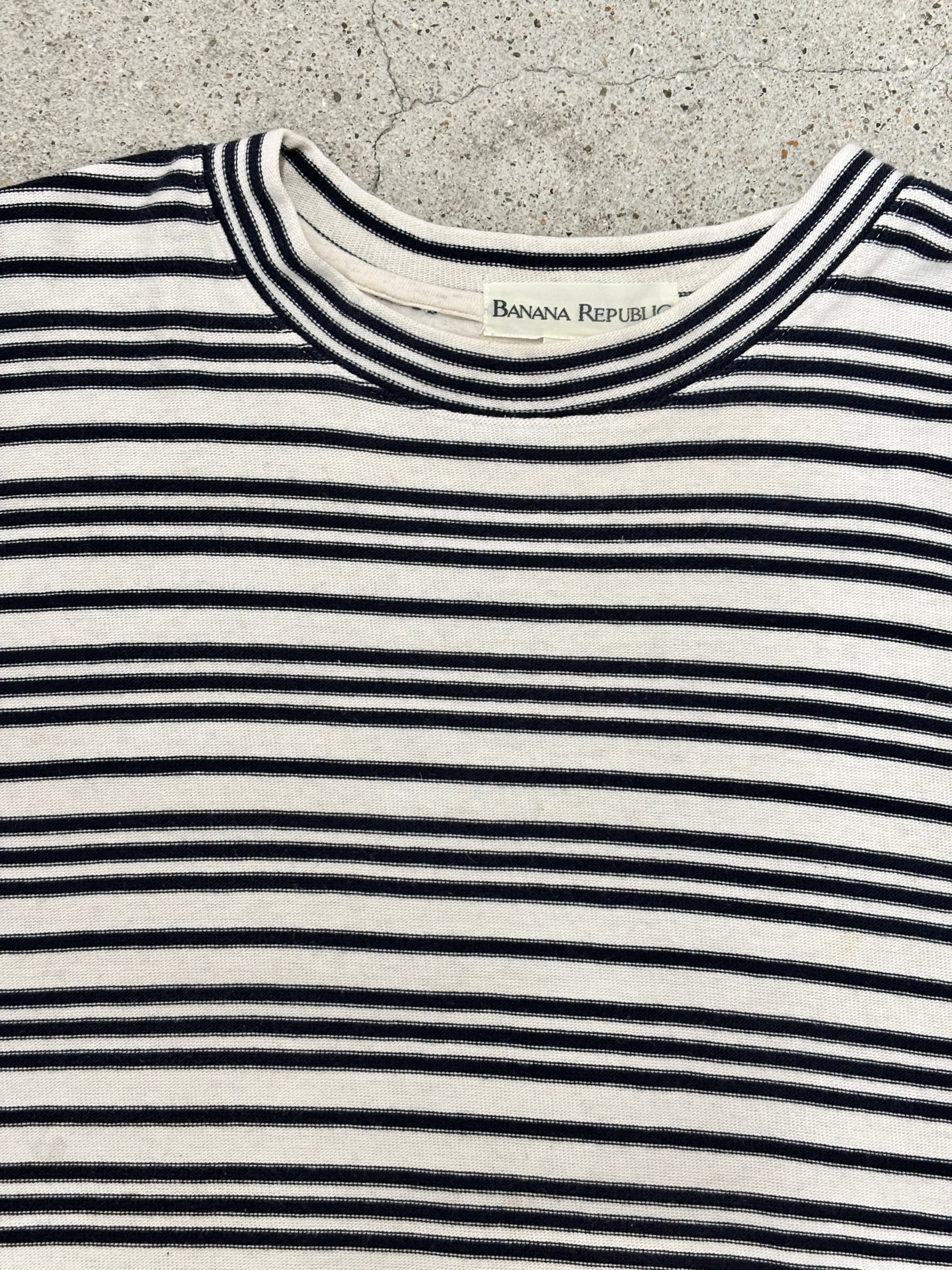 90s BANANA REPUBLIC/Border L/S Tee/L/ボーダ－ロンT/長袖Tシャツ