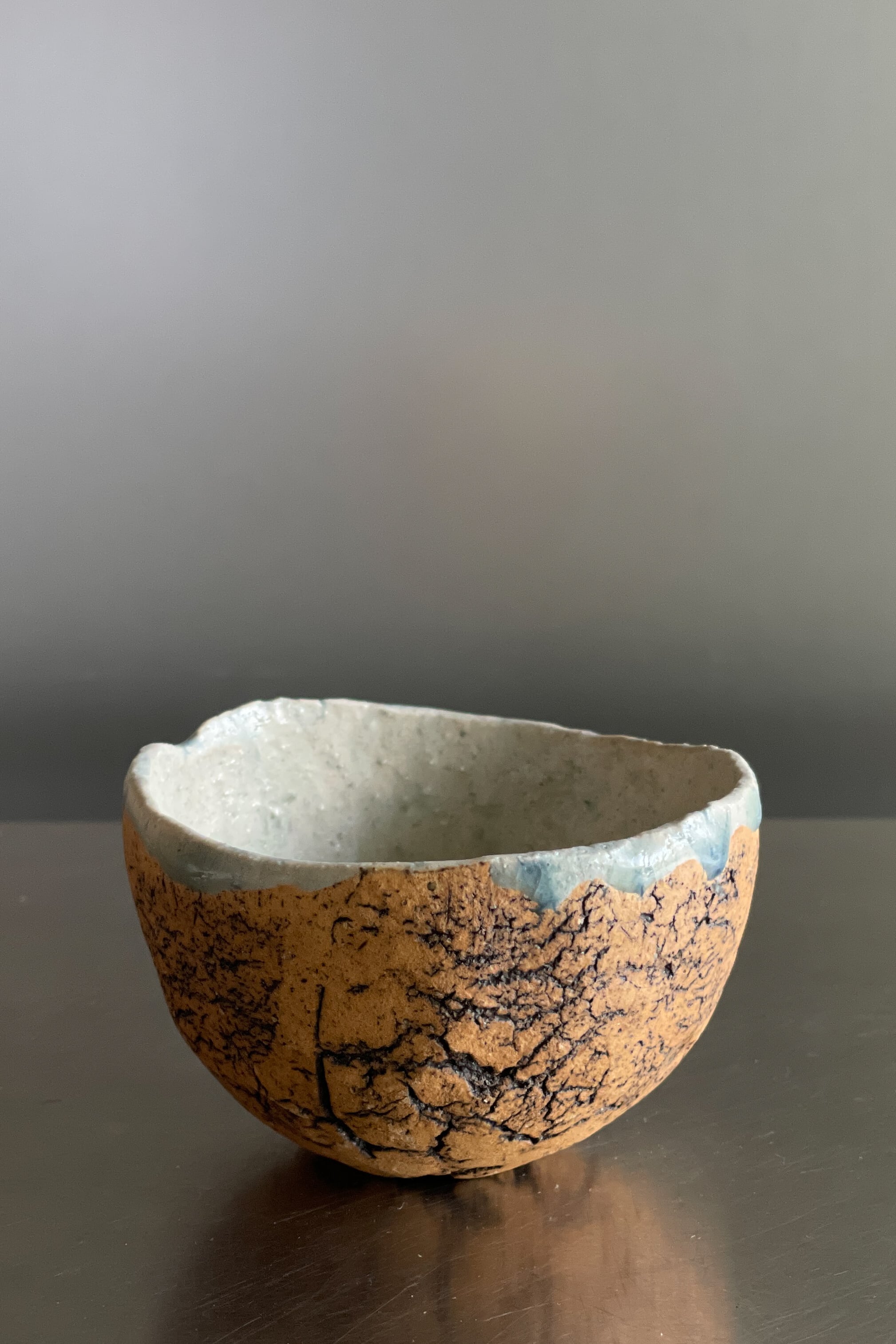 内藁灰釉砂化粧 酒盃 村上躍 作 MY2404_64 | web-shop MITATE 