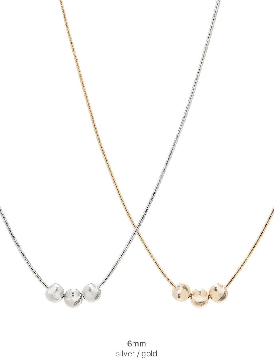 JYDdM ♥ 925 Cutting Ball Silky Chain Necklace Type.4 ☆aespa ジゼル 着用!!【JYDDM】925 Cutting Ball Silky Chain