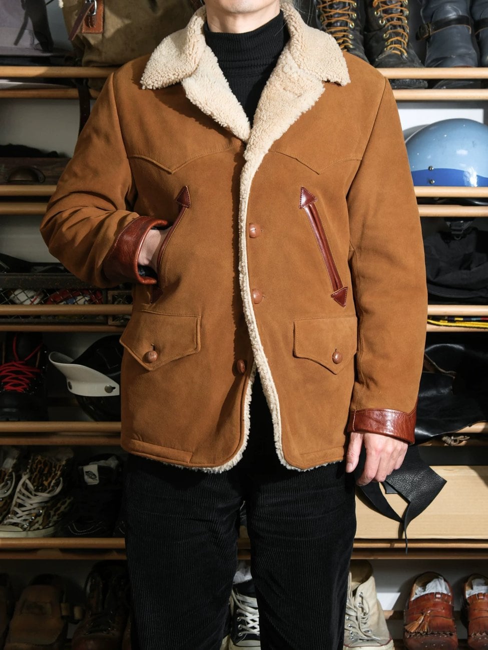 Schott 3rd type tracker suede jacket | PAY ID