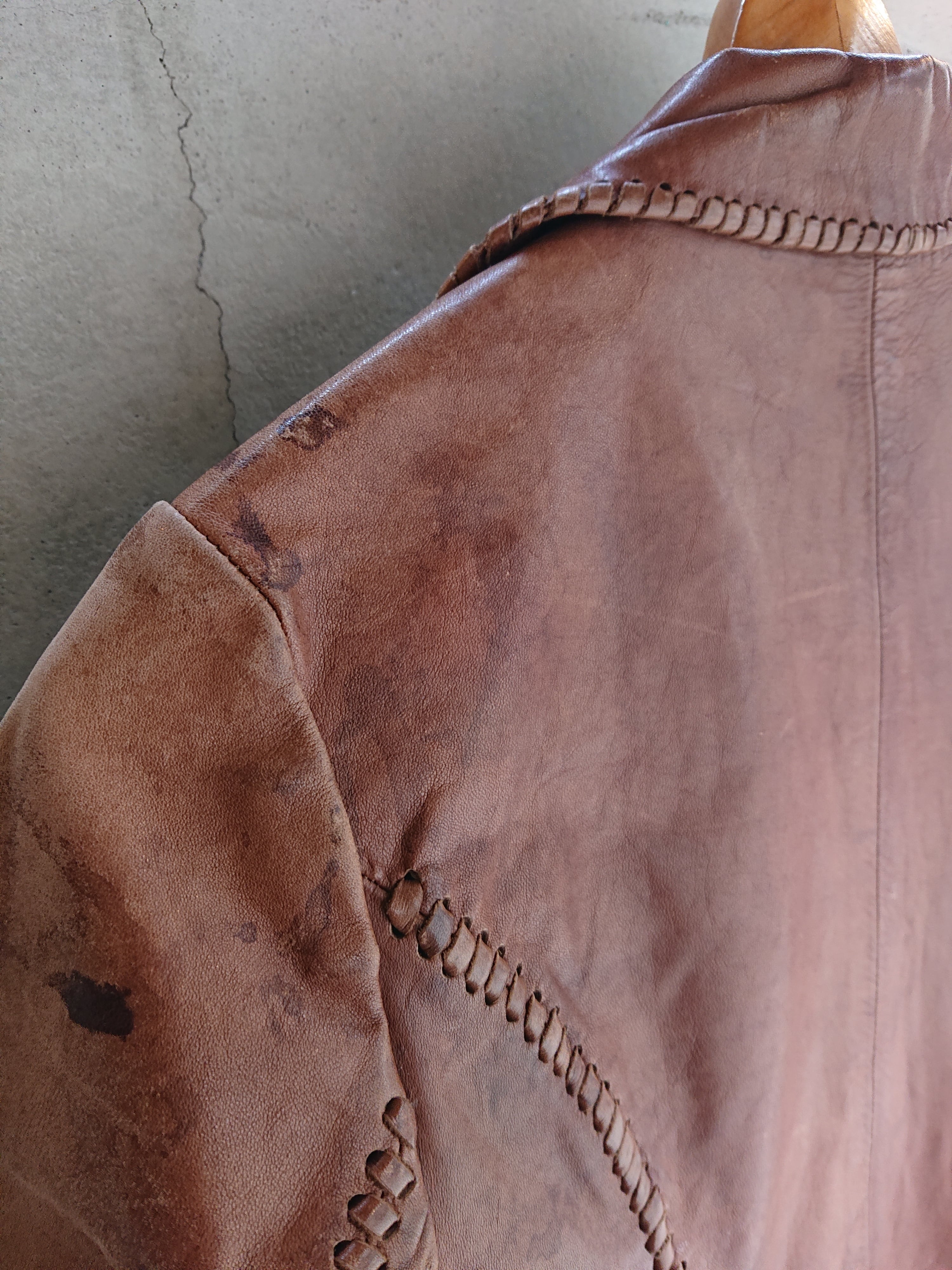 1970s Char LEATHER JACKET Brown Color | BOW & ARROW WEB STORE