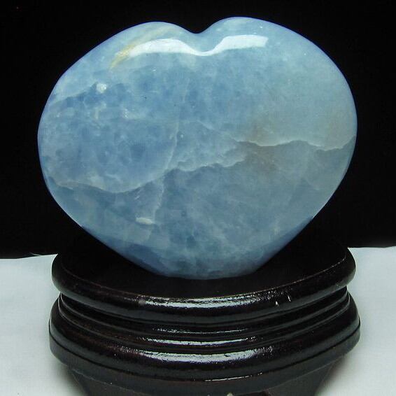 ブルーカルサイト ハート置物 台座付属 155-145