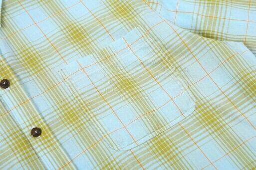 ☆TXT ボムギュ 着用！！【SLOW ACID】SUMMER LIGHT CHECK SHIRT [SKY