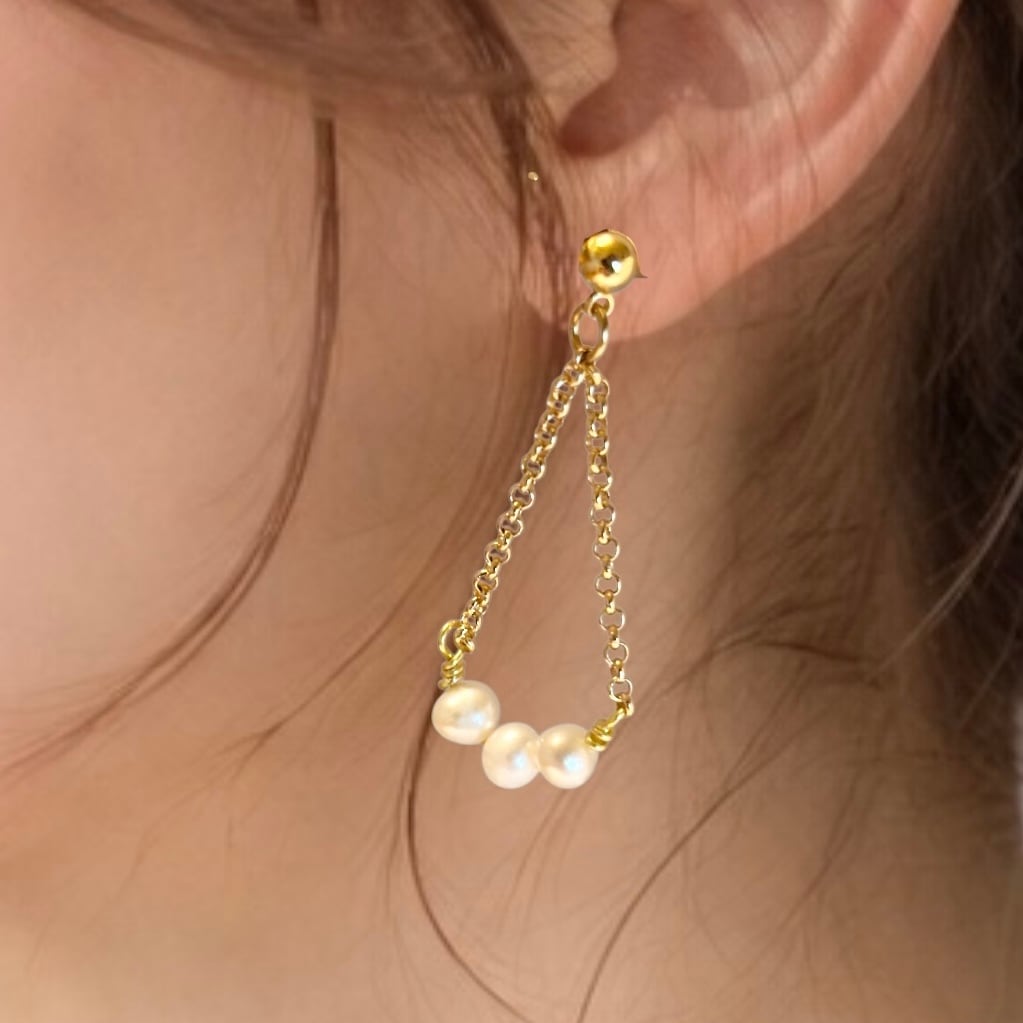 スイングパールピアス/14kgf | Juema ジュエマ