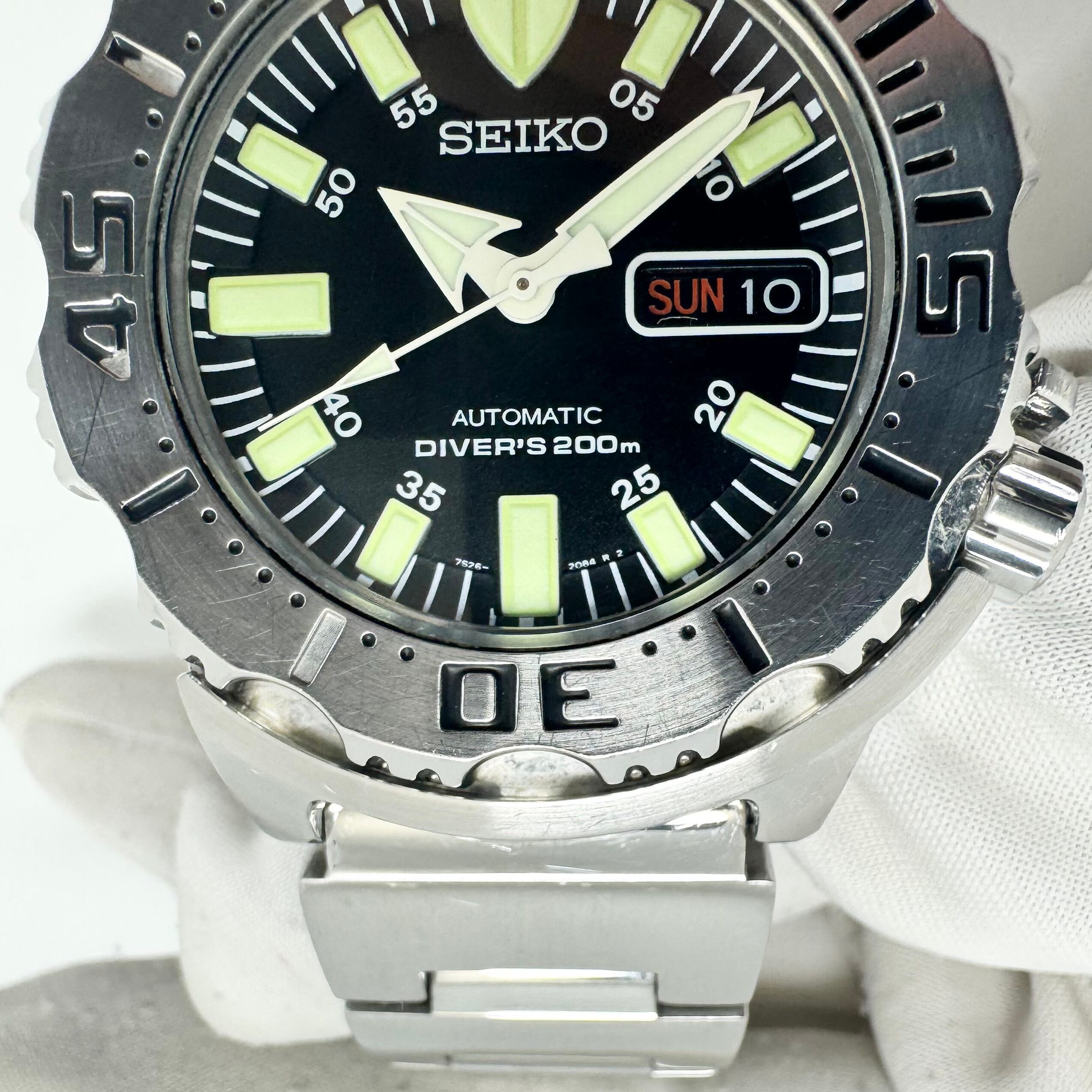 希少】腕時計 メンズ セイコー SEIKO ブラックモンスター SKX779 7S26