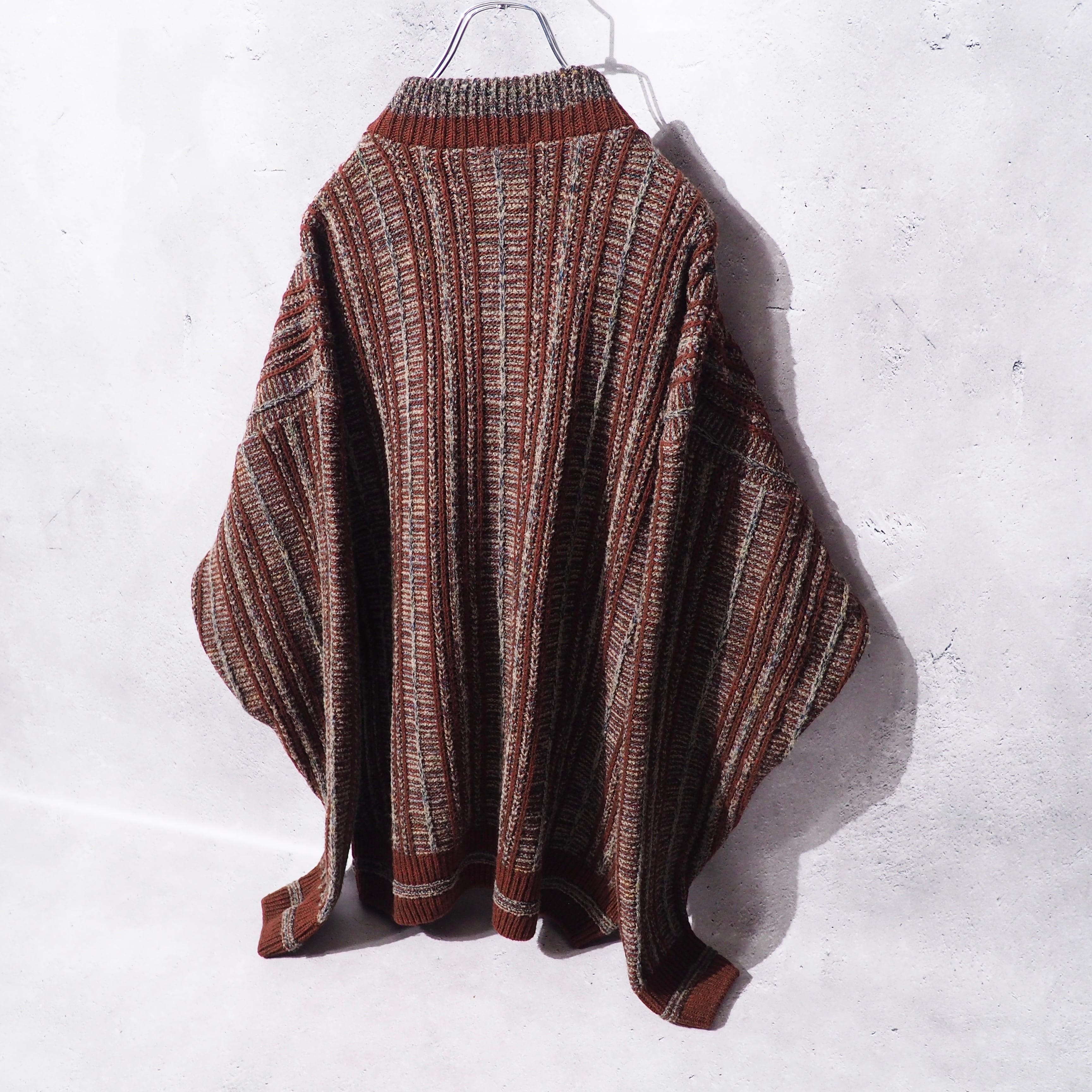 " Nicole St Gilles " vintage High neck Half zip knit (made in Italy)