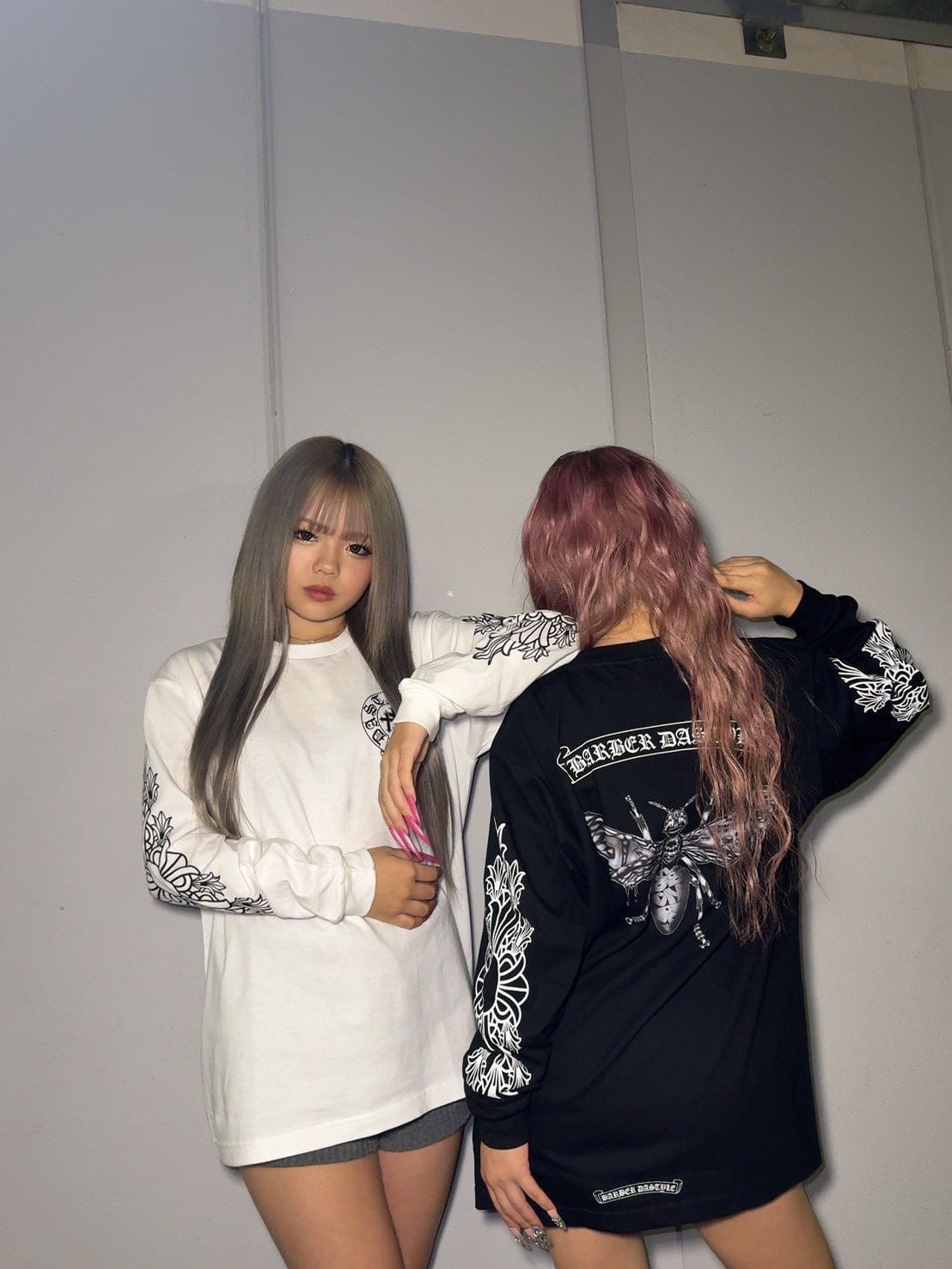 DAstyle ロンT ブラック やりら ギャル DAstyle A bee Long sleeves 【BLACK】 | DAstyle