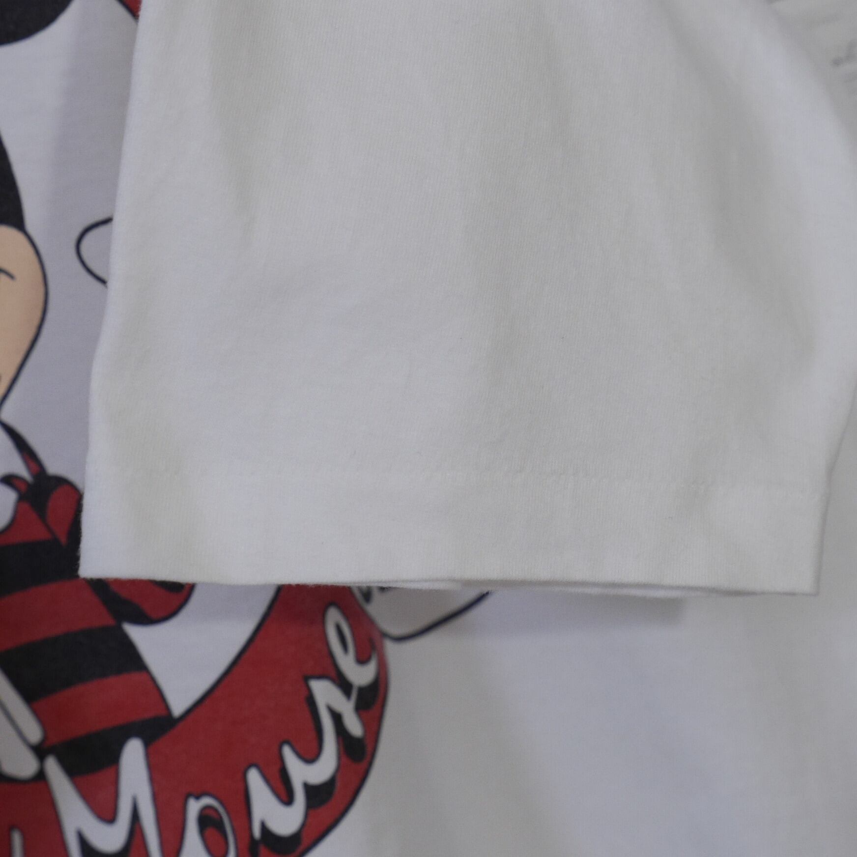 Mickey mouse ディズニー ロゴ 白 USA製 80s Disney ディズニー