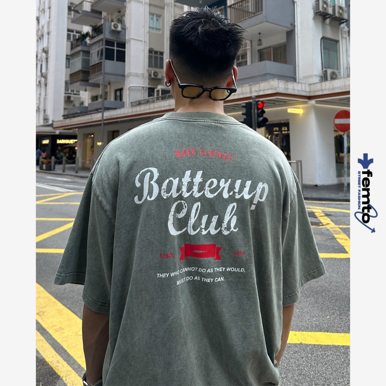 Back print t-shirt 0672 - 1