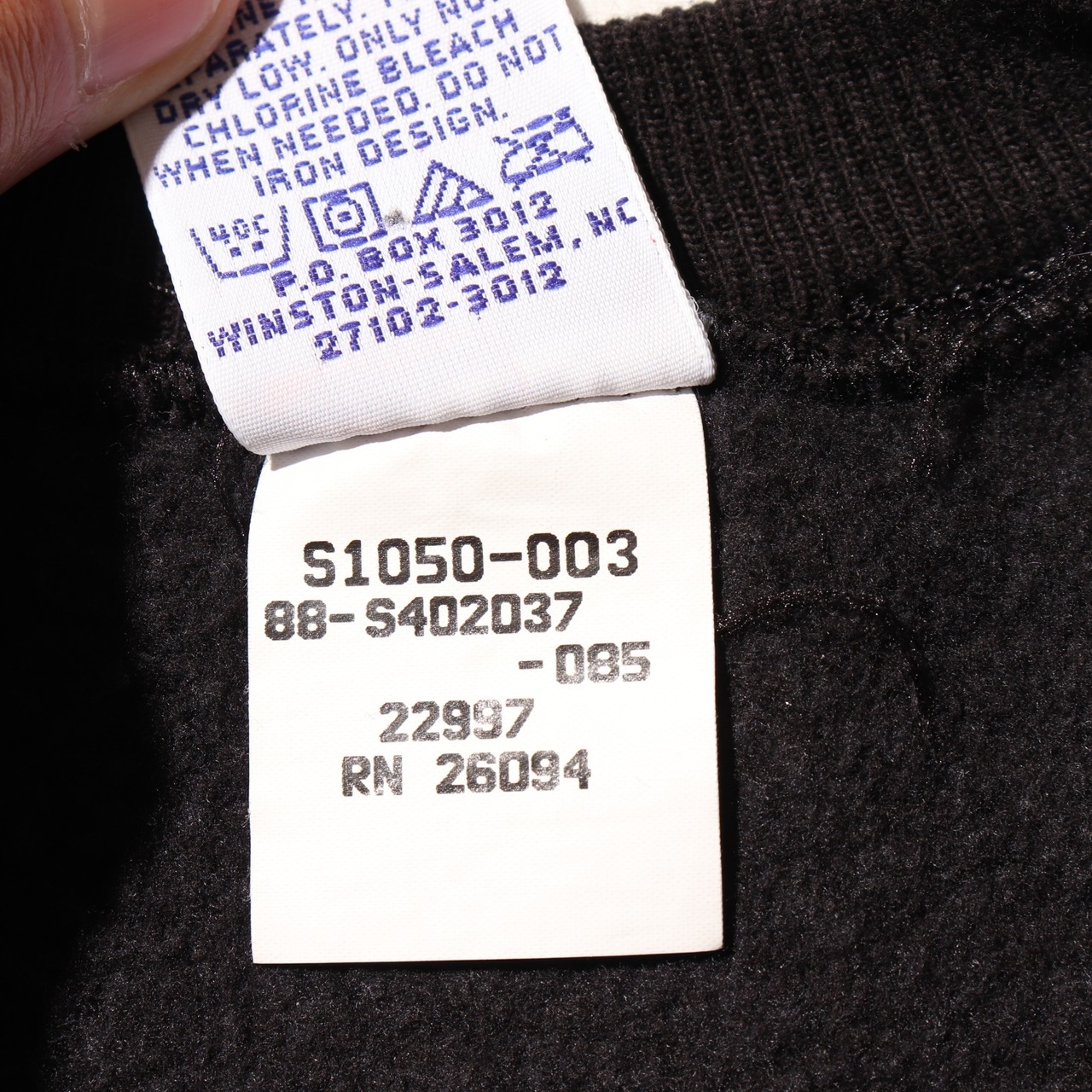 Deadstock L 黒 88年 リバースウィーブ チャンピオン ブラック スウェット