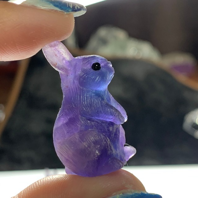 3.フローライト親子うさぎが住む世界☆