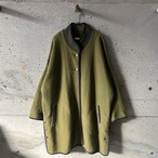 green wool coat