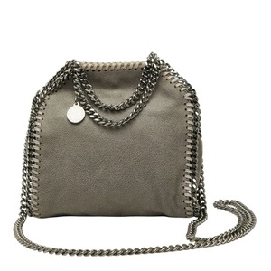 ステラマッカートニー ファラベラ タイニー シャギーディア チェーン ショルダーバッグ グレー ポリエステル レディース Stella McCartney 【中古】