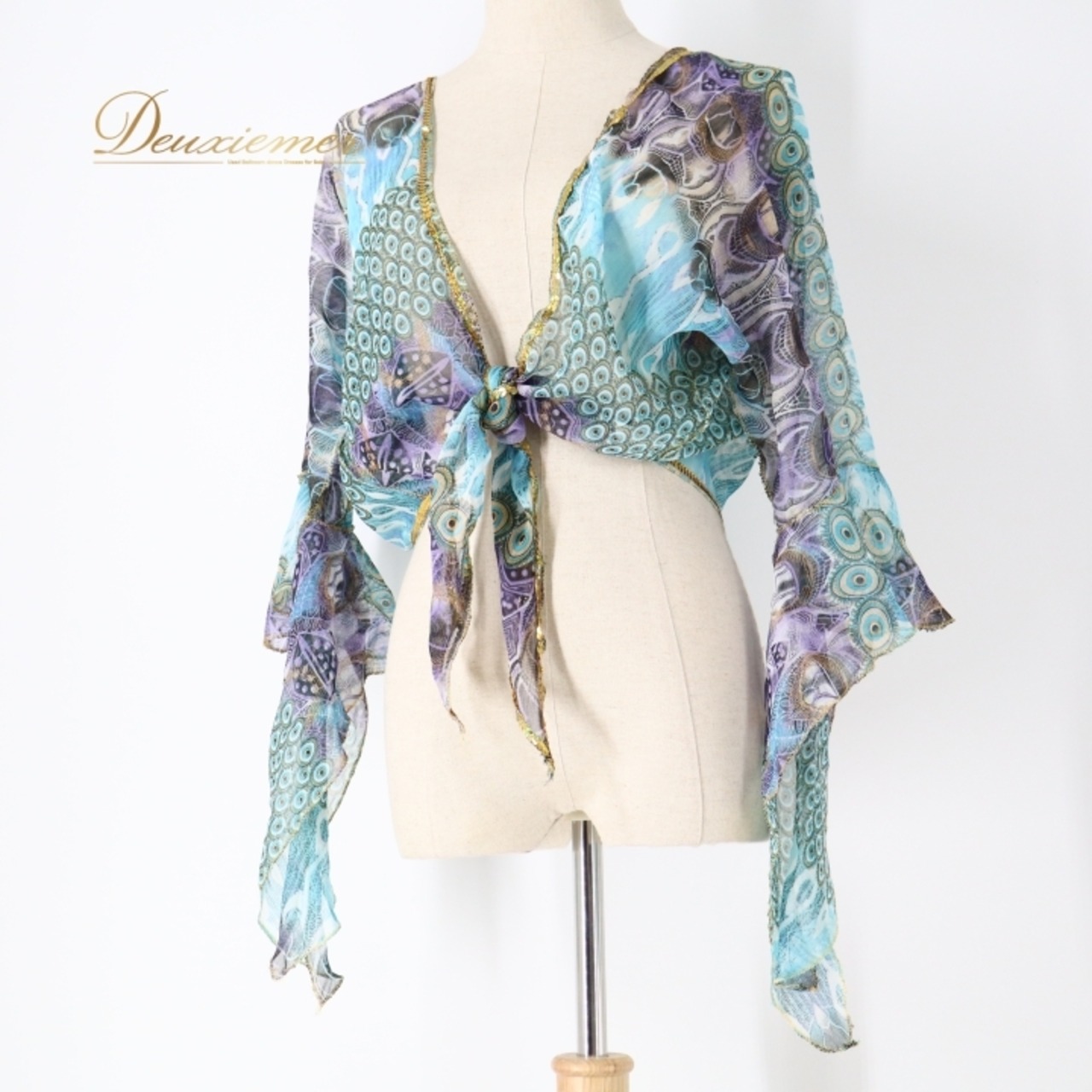 ベリーダンス 衣装 チョリ まとめ売り 全3点 セット トップス ブラウス イチオク ICHIOKU 花柄 黒 紫 青 緑 黄 練習 レッスン 華やか かわいい 軽い 透け感 イベント ブラック系 ピンク系 ブルー系 グリーン系 イエロー系 パープル系