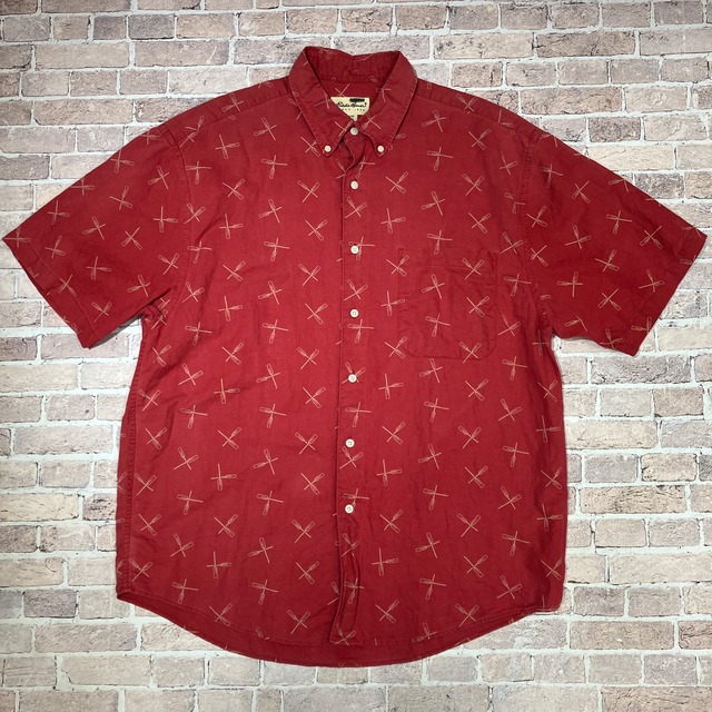 1990’s EDDIE BAUER S/S 総柄 SHIRT