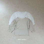 韓国子供服 / mimimarket / 26Autumn / トションアイボリーT / 秋服 *S~L *