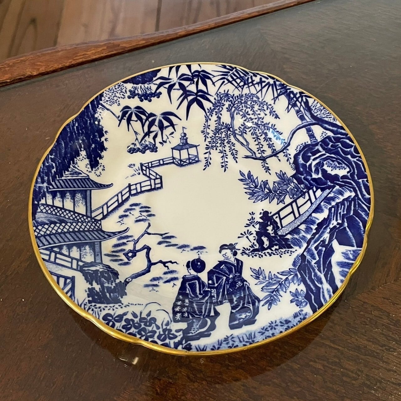 Vintage Royal Crown Derby | Blue and White Mikado | カップ＆ソーサ