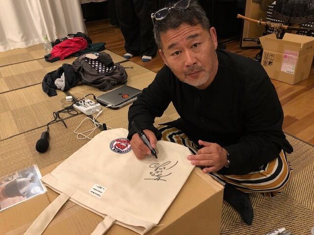 SALE！藤やん直筆サイン入り！ Fujiyans トートバッグ ホワイト / 大阪